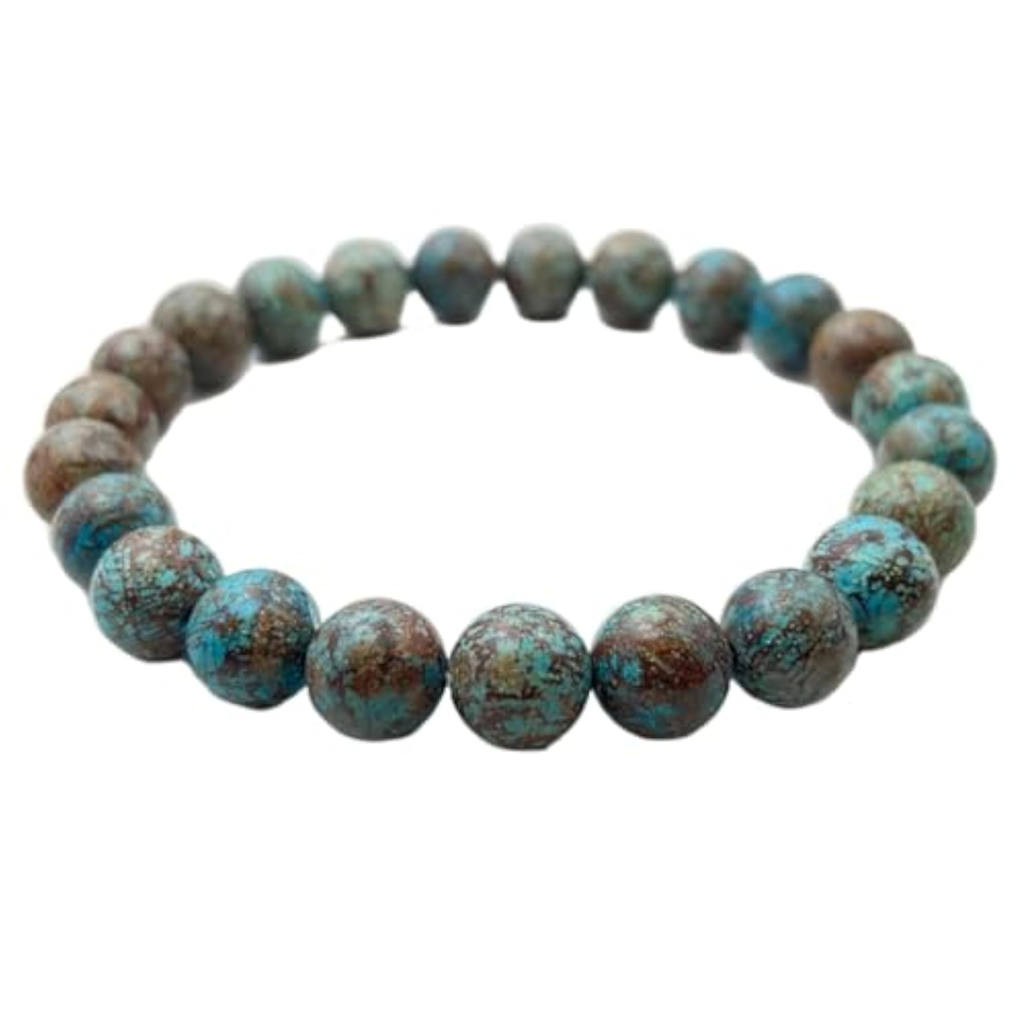 Unisex Natural Shattuckite 8mm Stretchable Bracelet